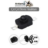 Artlantis Mini Anahtar Arapuar Çıtçıt Anahtar 1 Adet Siyah Elektrik Devresi İçin Açma Kapama Düğmesi Deney On