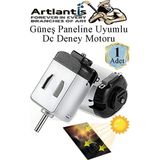 Artlantis Mini Solar Motor 1 Adet Varistor Dc Motor Güneş Paneline Uyumlu Motor 3 Volt Deney Okul Proje Hobi Yüksek Devirli - Renkli - Standart