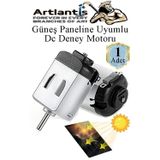 Artlantis Mini Solar Motor 1 Adet Varistor Dc Motor Güneş Paneline Uyumlu Motor 3 Volt Deney Okul Proje Hobi Yüksek Devirli
