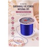Artlantis Misina İpi 0.5mm 10 Metre 1 Adet Esnek Boncuk Takı Dizme İpi Elastik İp Bileklik Aksesuar Lastiği Yu