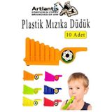 Artlantis Mızıka Düdük 10 Adet Plastik Mızıka Plastik Düdük Nostalji Mızıka Oyuncak Karne Sınıf Çocuk Hediye