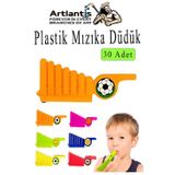 Artlantis Mızıka Düdük 30 Adet Plastik Mızıka Plastik Düdük Nostalji Mızıka Oyuncak Karne Sınıf Çocuk Hediye