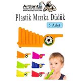 Artlantis Mızıka Düdük 5 Adet Plastik Mızıka Plastik Düdük Nostalji Mızıka Oyuncak Karne Sınıf Çocuk Hediye