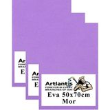 Artlantis Mor Eva 50 x 70 cm 3 Adet Eva Süngeri Okul Kreş Anasınıfı Elişi Etkinlikleri - Standart - 50x70cm