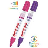 Artlantis Mor Ve Pembe Yazı Tahta Kalemi Doldurulabilir Tahta Kalemi Okul Sınıf Öğretmen Beyaz Yazı Tahtası Ka