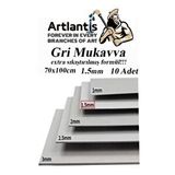 Artlantis Mukavva Gri 1.5mm 70x100 Cm 10 Adet Sert Karton Ekstra Sıkıştırılmış 70*100 Mukavva Gri Renkli 10 Adet