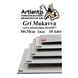 Artlantis Mukavva Gri 1 Mm 50x70 Cm 10 Adet Sert Karton Ekstra Sıkıştırılmış 50*70 Mukavva Gri Renkli 10 Adet