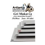 Artlantis Mukavva Gri 2 mm 35x50 cm 10 Adet Sert Karton Ekstra Sıkıştırılmış 35*50 Mukavva Gri Renkli 10 Adet