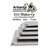 Artlantis Mukavva Gri 2 Mm 35x50 Cm 5 Adet Sert Karton Ekstra Sıkıştırılmış 35*50 Mukavva Gri Renkli 2mm 5 Adet
