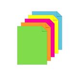 Artlantis Neon Fosforlu Renkli A3 Fotokopi Kağıdı 50 li 1 Paket 50 Adet Fosforlu 5 Renk Parlak Canlı Renkler Fotokopi Kağıdı