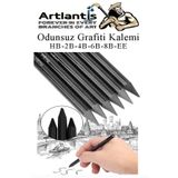 Artlantis Odunsuz Grafiti Kalemi 6 lı 1 Paket Odunsuz Kömür Kalemi Füzen Kalemi Çizim Kalemi Eskiz ve Karakale