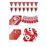 Artlantis Okul Sınıf Süsü 7 Çeşit 1 Paket Çıtalı Bayrak Bayraklı Balon Atatürklü Balon İpli Bayrak Flamalı Bayrak 29 Ekim 23 Nisan