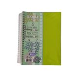 Artlantis Orta Boy 4+2 Ayraçlı Defter 6 Konulu 180 Yaprak 1 Adet 4 Kareli 2 Çizgili Spralli Plastik Kapak Seperatörlü 18x25 cm (Yeşil)