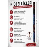 Artlantis Örümcek Kurşun Kalem 1 Adet Fatih Yuvarlak Gövdeli Siyah Kurşun Kalem 2b Yumuşak Yazım Kolay Tutuş Kaliteli Okul Sınıf - Çok Renkli - Standart