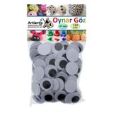 Artlantis Oynar Göz Siyah 18 mm 150 li 1 Paket Oynayan Göz 18mm Hobi Tasarım Anasınıfı Kreş Etkinlik Elişi