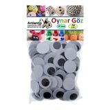 Artlantis Oynar Göz Siyah 18 mm 50 li 1 Paket Oynayan Göz 18mm Hobi Tasarım Anasınıfı Kreş Etkinlik Elişi