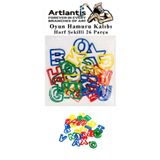 Artlantis Oyun Hamur Kalıbı Merdane Poşetli Harfler 26 Parça 1 Paket Eğitici Etkinlik Kalıp