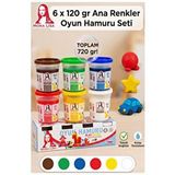 Artlantis Oyun Hamuru 6 Renk 720GR 1 Paket Monalisa 6 Lı Oyun Hamuru Kurumaya Karşı Dirençli Okul Öncesi Kreş Yumuşak Dokulu - Beyaz