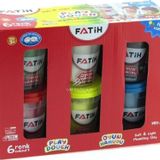 Artlantis Oyun Hamuru 6 Renk 780 gr 1 Paket Fatih Ana Renkler Okul Öncesi Kreş Anasınıfı Etkinlikleri