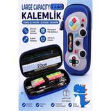 Artlantis Oyun Konsolu Kabartmalı Bölmeli Kalemlik 1 Adet P-5953 Erkek Çocuk Okul Kalem Kutusu 3 Boyutlu Joystick Hediyelik - Mavi