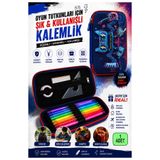Artlantis Oyun Konsolu Kabartmalı Bölmeli Kalemlik 1 Adet P-6011 Erkek Çocuk Okul Kalem Kutusu 3 Boyutlu Joyst