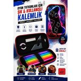Artlantis Oyun Konsolu Kabartmalı Bölmeli Kalemlik 1 Adet P-6011 Erkek Çocuk Okul Kalem Kutusu 3 Boyutlu Joystick Hediyelik - Kırmızı