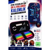 Artlantis Oyun Konsolu Kabartmalı Bölmeli Kalemlik 1 Adet P-6011 Erkek Çocuk Okul Kalem Kutusu 3 Boyutlu Joystick Hediyelik - Yeşil