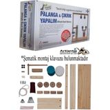 Artlantis Palanga ve Çıkrık Yapım Seti 1 Paket Okul Sınıf Deney Bileşik Basit Makine Palanga ve Çıkrık Yapalım 45 Parça - Renkli - Standart
