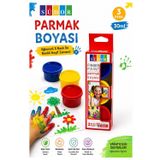 Artlantis Parmak Boya 3 Renk 1 Adet Südor 25 ml 3 lü Parmak Boyası Resim Dersi Su Bazlı Resim Okul Öncesi Kreş Anasınıfı
