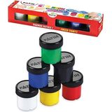 Artlantis Parmak Boya 6 Renk 25 ml 1 Paket Fatih Parmak Boya Seti 6 Lı Su Bazlı Şişe Içerisinde Okul Resim Sınıf - Renkli - Standart