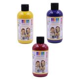 Artlantis Parmak Boyası 250 Gr 3 Adet Çocuklar İçin Yıkanabilir Parrmak Boya Südor Okul Hobi Kreş Etkinlik Kırmızı Sarı Mavi