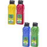 Artlantis Parmak Boyası 250 gr 4 Adet Çocuklar Için Yıkanabilir Parrmak Boya Okul Hobi Kreş Etkinlik Kırmızı Sarı Mavi Yeşil - Karışık-Çok Renkli - Standart