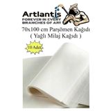 Artlantis Parşömen Kağıdı Milaj Kağıdı 70x100 cm 10 Adet Yağlı Çizim Kağıdı Parşumen İnce Kopya Kağıdı