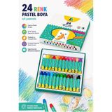 Artlantis Pastel Boya 24 Renk 1 Paket Adel Pastel Boya 24 Lü Karton Kutulu Parlak Canlı ve Örtücü Renkler Okul Sınıf Öğrenci - Çok Renkli