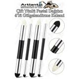Artlantis Pastel Dağıtıcı Gölgelendirme Kalemi 4 Lü 1 Paket Sünger Keçe Eskiz Karakalem Kaynaştırma Kalemi Dağıtıcı Kalem