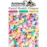 Artlantis Pastel Renkli Pon Pon 10 20 30 mm 85 Li 1 Paket Peluş Ponpon Tüylü Ponpon Okul Öncesi Kreş El Işi Hobi - Çok Renkli - Standart - 10,20,30mm