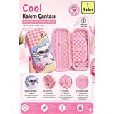 Artlantis Pembe Kabartmalı Bölmeli Kalemlik 1 Adet P-5922 Kız Çocuk Okul Kalem Kutusu 3 Boyutlu Sevimli Karikatür Hediyelik - Sarı