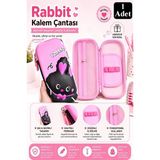 Artlantis Pembe Kabartmalı Bölmeli Kalemlik 1 Adet P-5922 Kız Çocuk Okul Kalem Kutusu 3 Boyutlu Sevimli Karikatür Hediyelik - Siyah