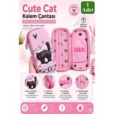 Artlantis Pembe Kabartmalı Bölmeli Kalemlik 1 Adet P-5922 Kız Çocuk Okul Kalem Kutusu 3 Boyutlu Sevimli Karikatür Hediyelik - Yeşil