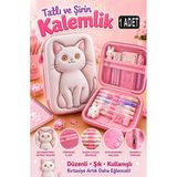 Artlantis Pembe Kabartmalı Bölmeli Kalemlik 1 Adet P-5984 Kız Çocuk Okul Kalem Kutusu 3 Boyutlu Fermuarlı Hediyelik - Siyah