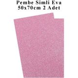 Artlantis Pembe Simli Eva 50X70 cm 2 Adet Simli Eva Süngeri Okul Kreş Anasınıfı Elişi Etkinlikleri - Standart - 50x70cm