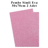 Artlantis Pembe Simli Eva 50x70 cm 2 Adet Simli Eva Süngeri Okul Kreş Anasınıfı Elişi Etkinlikleri