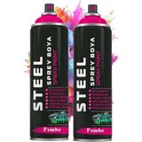 Artlantis Pembe Sprey Boya 200 ml 2 Adet Hızlı Kuruyan Profesyonel Ahşap Plastik Demir Metal Cam Porselen Duvar Renkli