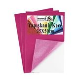 Artlantis Pembe Yapışkanlı Keçe 35x50 Cm 3 Adet 2.0 Mm Kendinden Yapışkanlı Renkli Hobi Keçesi Elişi Keçe Kumaşı Anasınıfı Çok Renkli