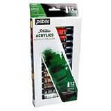 Artlantis Pepeo Akrilik Boya 12 Renk 12 Ml 1 Paket Akrilik Boya Seti 12 Li Ahşap Tuval Taş Ağaç Boyamalar İçin İdea Boyama Seti Çok Renkli