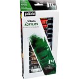 Artlantis Pepeo Akrilik Boya 12 Renk 12 ml 1 Paket Akrilik Boya Seti 12 li Ahşap Tuval Taş Ağaç Boyamalar İçin İdea Boyama Seti