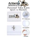 Artlantis Personel Şeffaf Yaka Kartı Iğneli ve Mandallı 10 Adet Pvc Yaka Kartlığı Kimlik Korumalı Büro Ofis Okul - Standart