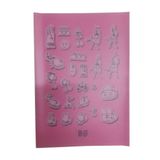 Artlantis Plastik Kapak A5 Kareli 60 Sayfa A5 Desenli Pembe Defter