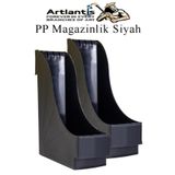 Artlantis Plastik Magazinlik Siyah 2 Adet Plastik Kutu Klasörü Magazinlik A4 Dosya ve Masa Düzenleyici Sınıf E