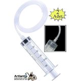 Artlantis Plastik Şırınga Hortumlu Büyük 60 ml 2 Paket Sıvı Emme Enjektörü Okul Deney Evcil Hayvan Besleme - Renkli - Standart - 60ml